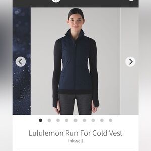 🦄lululemon athletica puffer thermo run for cold Inkwell navy blue Women's Vest 4